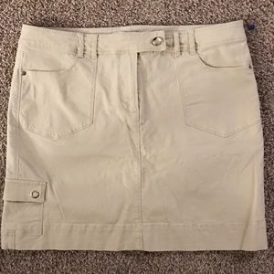 WHBM khaki skirt 14